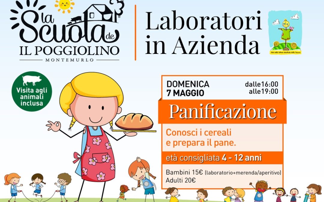 Laboratorio di panificazione alla Scuola del Poggiolino